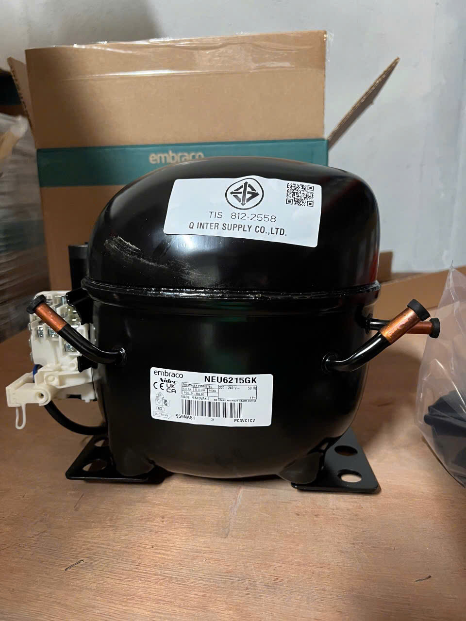 Máy nén lạnh Embraco 3/4HP NEU6215GK