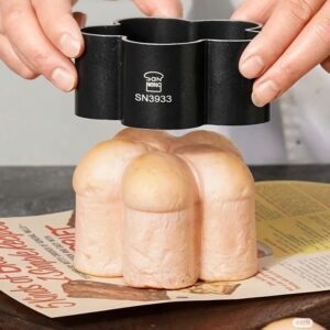 Khuôn ring hình hoa anh đào 5 cánh chống dính Sanneng ( Plum Blossom Ring ) SN3934 6inch