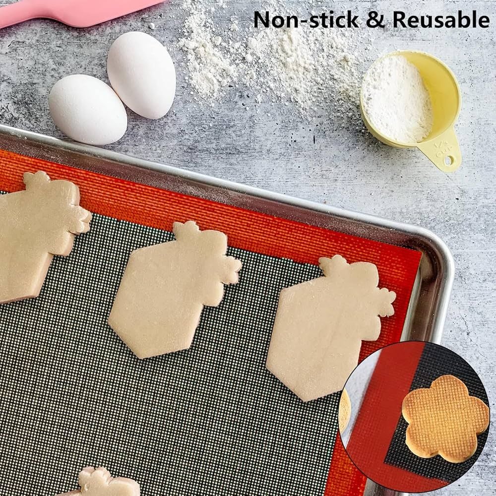 Tấm lót nướng Silicon có lỗ thoáng khí- Sanneng ( Breathable Silicone Baking Mat) - Ảnh 5