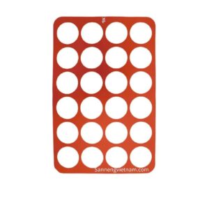 Tấm lót nướng tạo hình bánh tròn Silicone - Sanneng SN0562