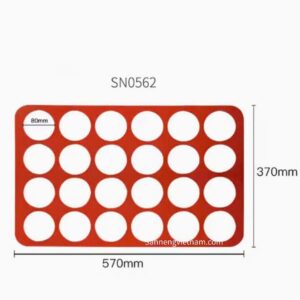 Alternative view of Tấm lót nướng tạo hình bánh tròn Silicone - Sanneng SN0562